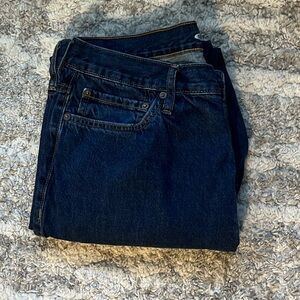 Old Navy Men's Straight Jeans in Dark Blue